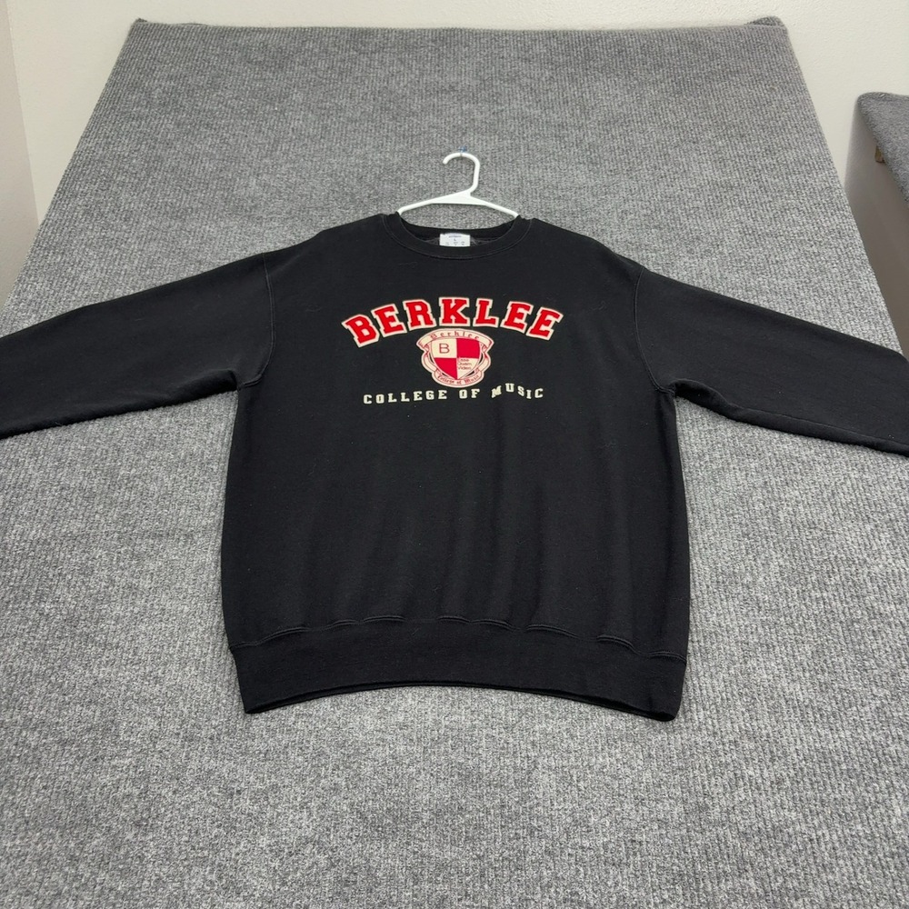 Berklee Champion Sweatshirt Mens L Black Crewneck Collegiate Streetwear